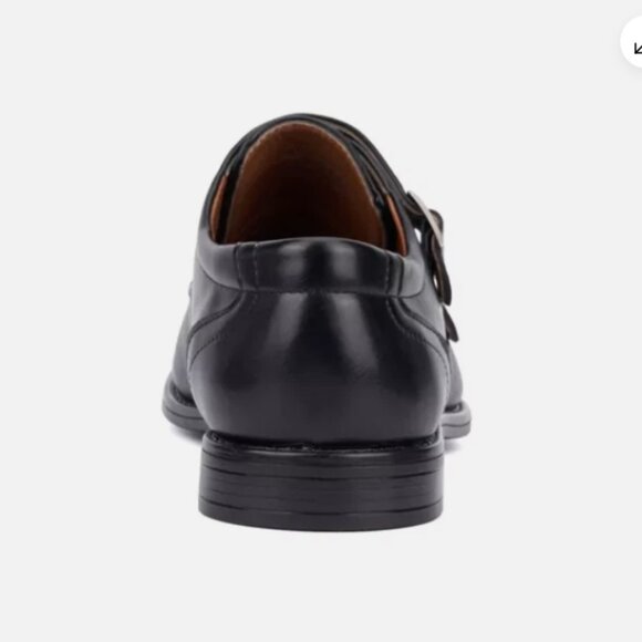 New York & Company Terry Men's Size 10.5 Double Monk Strap Dress Shoes Black New - Picture 7 of 14